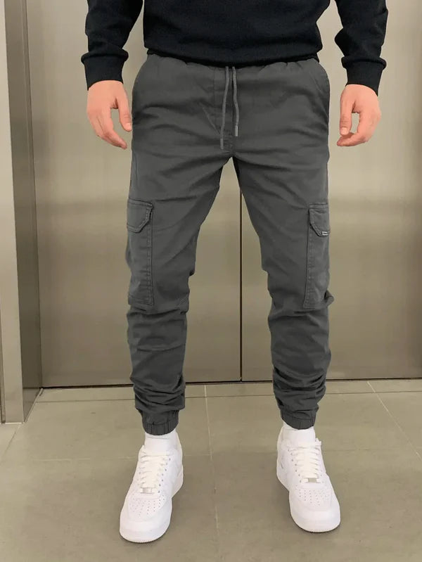 Pantalones Cargo de Ajuste Elástico y Cómodo