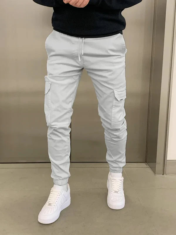 Pantalones Cargo de Ajuste Elástico y Cómodo