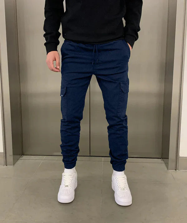Pantalones Cargo de Ajuste Elástico y Cómodo
