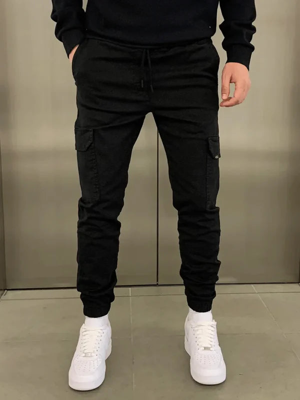 Pantalones Cargo de Ajuste Elástico y Cómodo