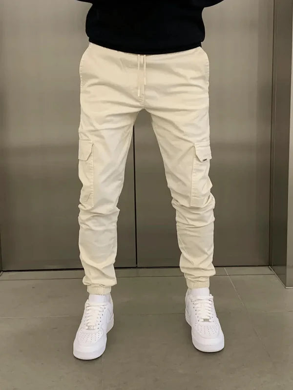 Pantalones Cargo de Ajuste Elástico y Cómodo